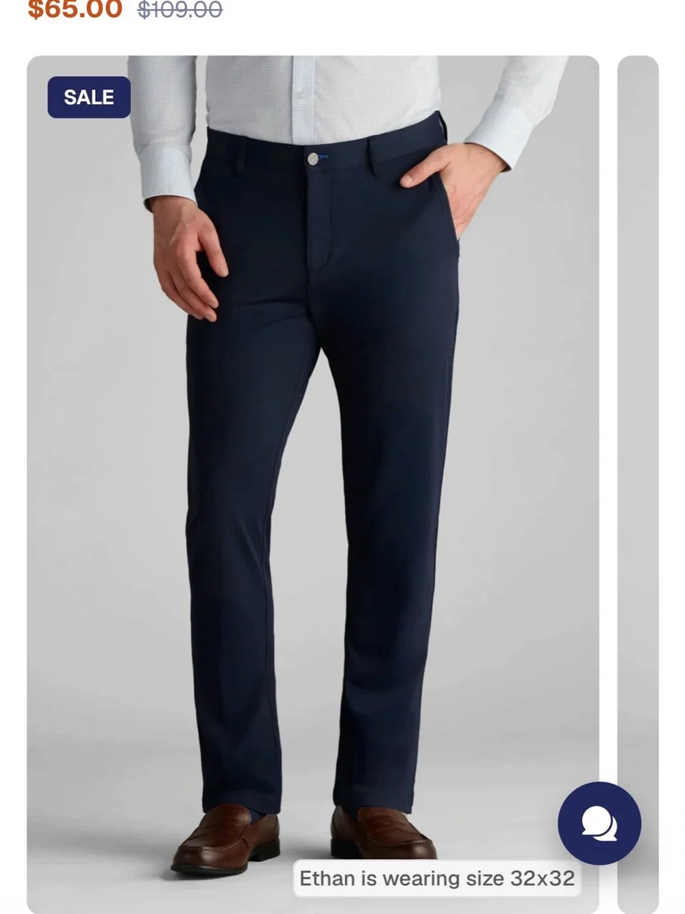 Slim Navy Men's Suit Jacket and Trousers